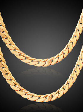 欧美镀金项链热卖现货