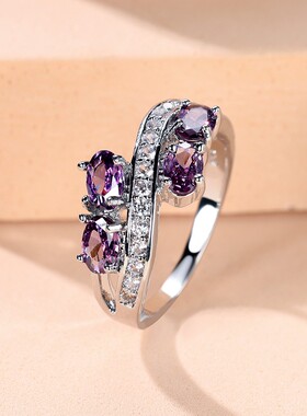 新款shein交叉戒指简约个性气质小众轻奢指环戒指