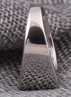 新款欧美跨境时尚黑桃A不锈钢戒指环13MM幸运扑克牌戒指学生百搭