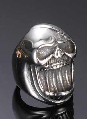 原创设计风酒吧鬼头开瓶器戒指