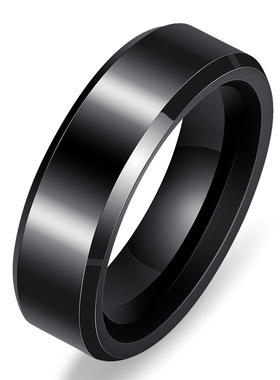 黑白陶瓷日韩风饰品现货情侣对戒