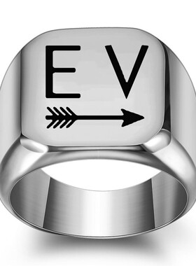 新款厂家潮男个性钛钢箭头指环18MM不锈钢男士戒指复古个性简约女