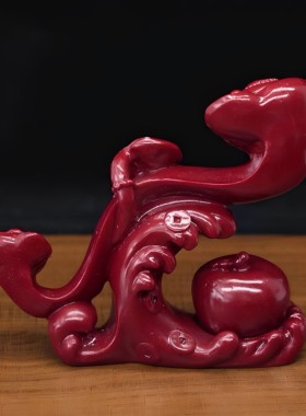 朱砂原矿天然如意摆件紫金镇宅客厅平安招财玄关居家工艺品饰品