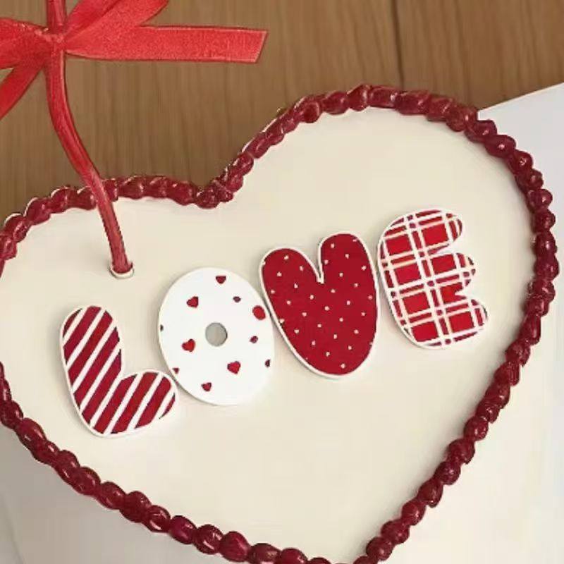 可食用巧克力蛋糕装饰LOVE字母奶油花边生日蛋糕高颜值diy,淘宝优惠券,粉丝福利购,淘宝优惠卷