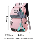 TikTok, рюкзак, милый водонепроницаемый ранец, в корейском стиле, популярно в интернете, для средней школы, подходит для подростков