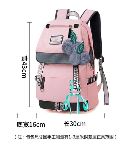 TikTok, рюкзак, милый водонепроницаемый ранец, в корейском стиле, популярно в интернете, для средней школы, подходит для подростков