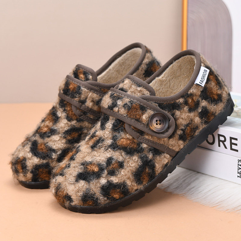 冬季新款老北京棉鞋女豹纹勃肯鞋加绒保暖休闲毛毛鞋软底妈妈棉靴,淘宝优惠券,粉丝福利购,淘宝优惠卷