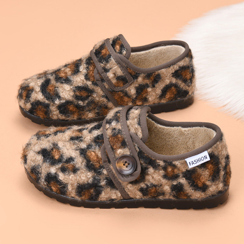 冬季新款老北京棉鞋女豹纹勃肯鞋加绒保暖休闲毛毛鞋软底妈妈棉靴,淘宝优惠券,粉丝福利购,淘宝优惠卷