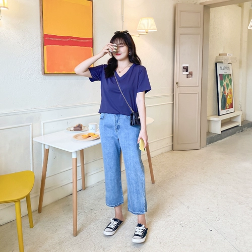 Осенние штаны, джинсы для отдыха, большой размер, свободный прямой крой