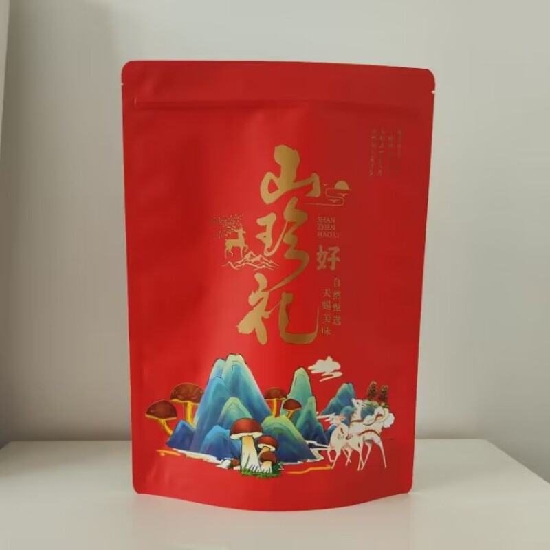 新款秋木耳自封自立包装袋批发 东北特产野生蘑菇250g包装袋 包邮