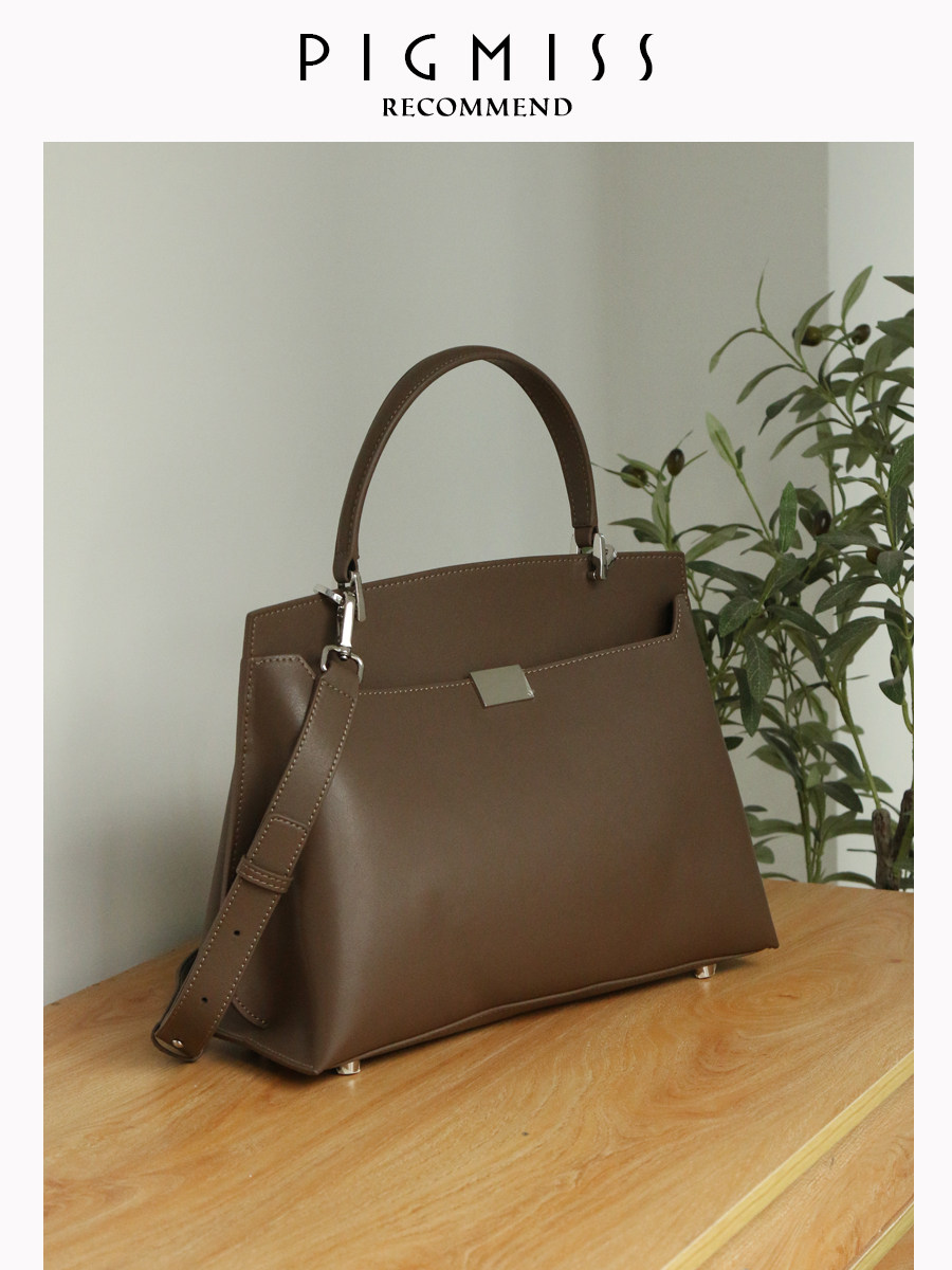 【PIGMISS】小众高级感气质牛皮托特包大容量手提包通勤斜挎包女,淘宝优惠券,粉丝福利购,淘宝优惠卷