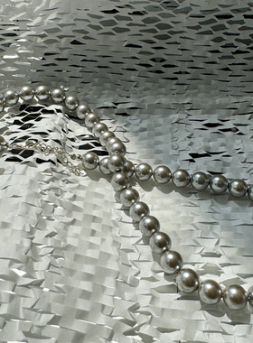 灰色珍珠项链女s925纯