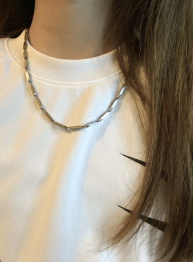 轻奢小众项链钛钢不掉色