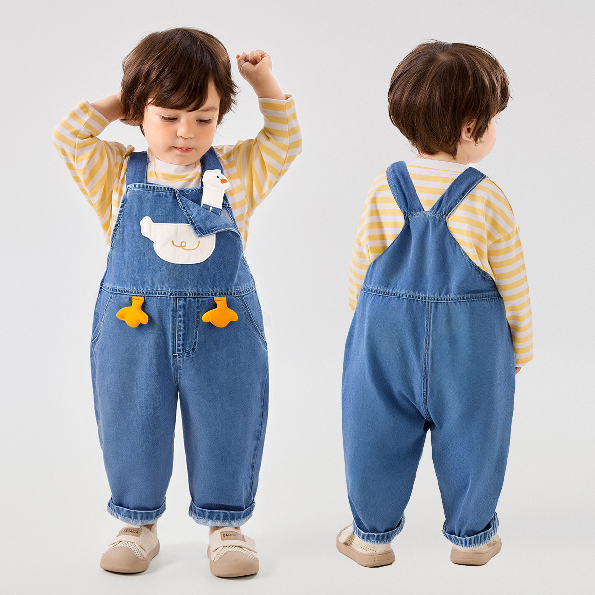 嘟嘟家婴儿背带裤春季宝宝裤子男童牛仔裤女童卡通春装儿童衣服秋,淘宝优惠券,粉丝福利购,淘宝优惠卷