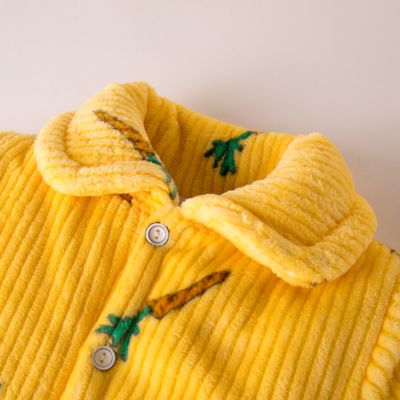 宝宝家居服套装儿童睡衣珊瑚绒夹棉加厚保暖冬款法兰绒男女居家服,淘宝优惠券,粉丝福利购,淘宝优惠卷