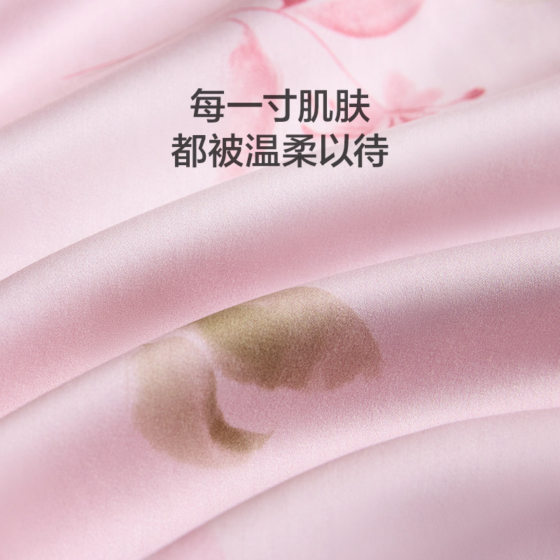 罗莱家纺LOVO乐蜗60支全棉纯棉四件套高支高密花卉被套床单双人,淘宝优惠券,粉丝福利购,淘宝优惠卷