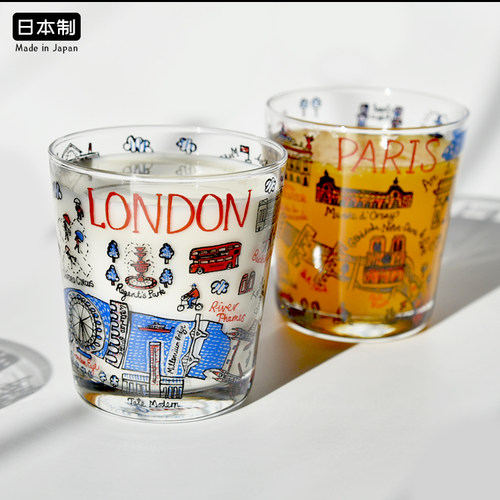 日本井泽IZAWA欧式玻璃杯冷饮料杯卡通啤酒杯果汁杯创意个性水杯 - 图2