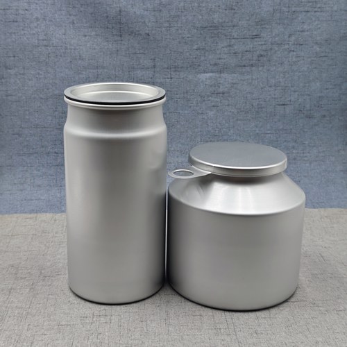 3L平口铝瓶5L广口铝罐15L粉剂铝桶30L卡口铝听香料茶叶大罐瓶包邮 - 图2