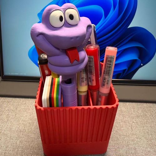 盖瑞蛇血清笔3D模型打印定制笔疯狂动物城Gary卡通圆珠笔周边礼品 - 图3