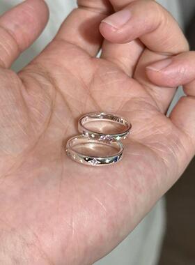 viva la vida!生命万岁一切顺利星芒情侣对戒纪念仪式感礼物指环