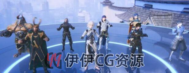 3DMax次时代Bip骨骼绑定动画游戏角色人物武器动作3d模型FBXuntiy