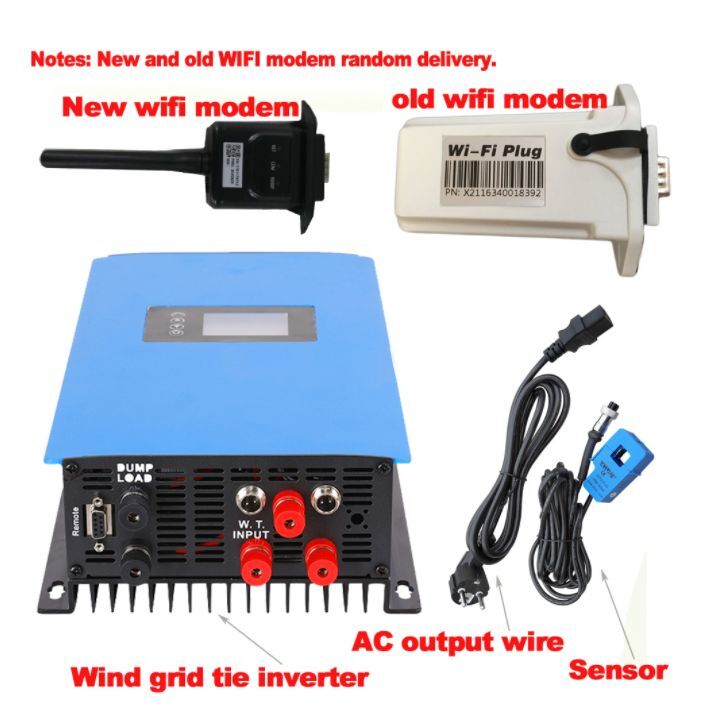 1000W Wind Power Grid Tie Inverter DC22-60/ 45-90v with WIFI-图2