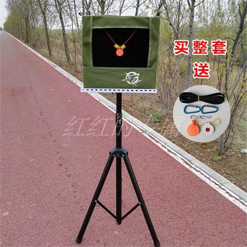 弹弓靶箱折叠靶箱伸缩支架加厚耐打消音不锈钢靶钢珠室内外回收箱 - 图2