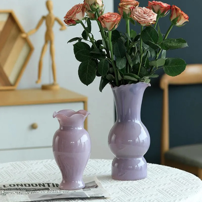 芬顿中古花瓶轻奢高级感水养鲜花客厅简约插花摆件装饰品花瓶,淘宝优惠券,粉丝福利购,淘宝优惠卷