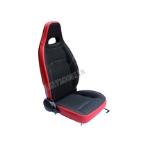 Retrofit four wheels Cardiner homemade steel tube car seat cushion single double large number of seats with slide rail backrest adjustable