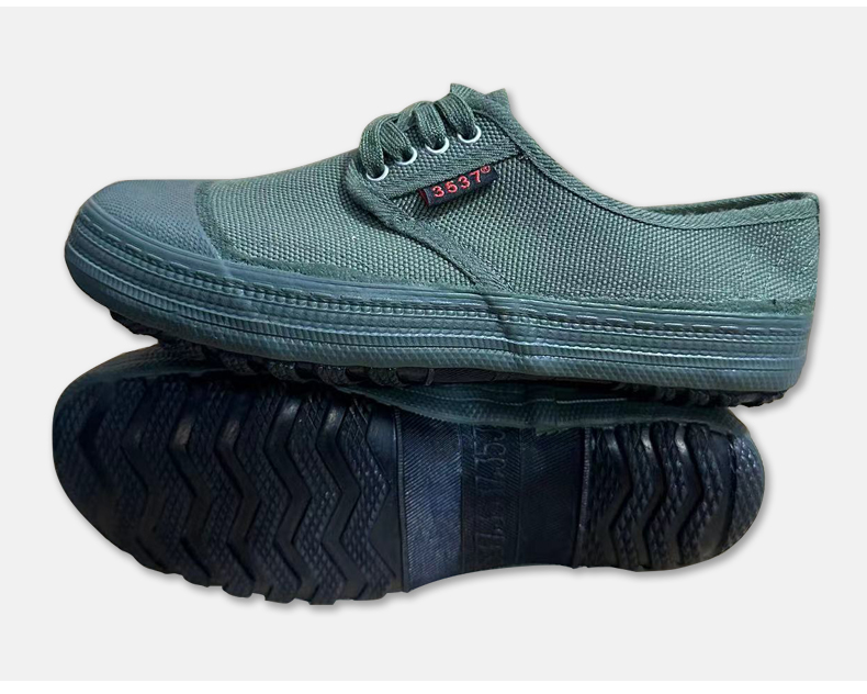 3537正品解放鞋男工地工作鞋防滑耐磨劳保鞋农田鞋防臭黄球鞋胶鞋 - 图3