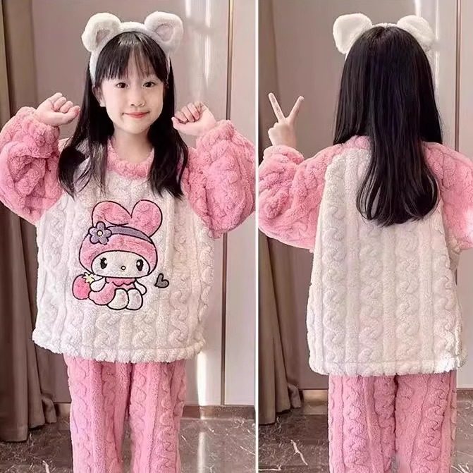 2025新款中大童女孩珊瑚绒保暖睡衣,淘宝优惠券,粉丝福利购,淘宝优惠卷