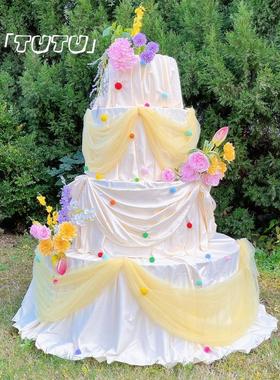 男女孩奶油风生日DIY布艺