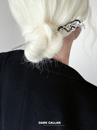 DARK CALLAN“月夜树上挂了条蛇”原创设计发簪新中式小众高级感 - 图1