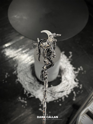 DARK CALLAN“月夜树上挂了条蛇”原创设计发簪新中式小众高级感 - 图2