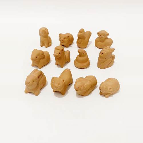 浚县非遗特产泥咕咕泥泥狗泥塑儿童自己手工绘制玩具半成品可吹响 - 图1