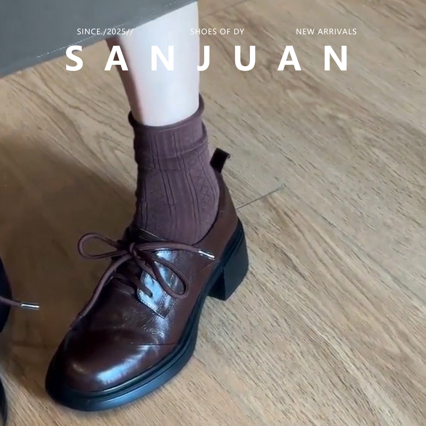 羊皮版dingyun丁允小皮鞋女粗跟英伦风加绒厚底学院风通勤单鞋,淘宝优惠券,粉丝福利购,淘宝优惠卷