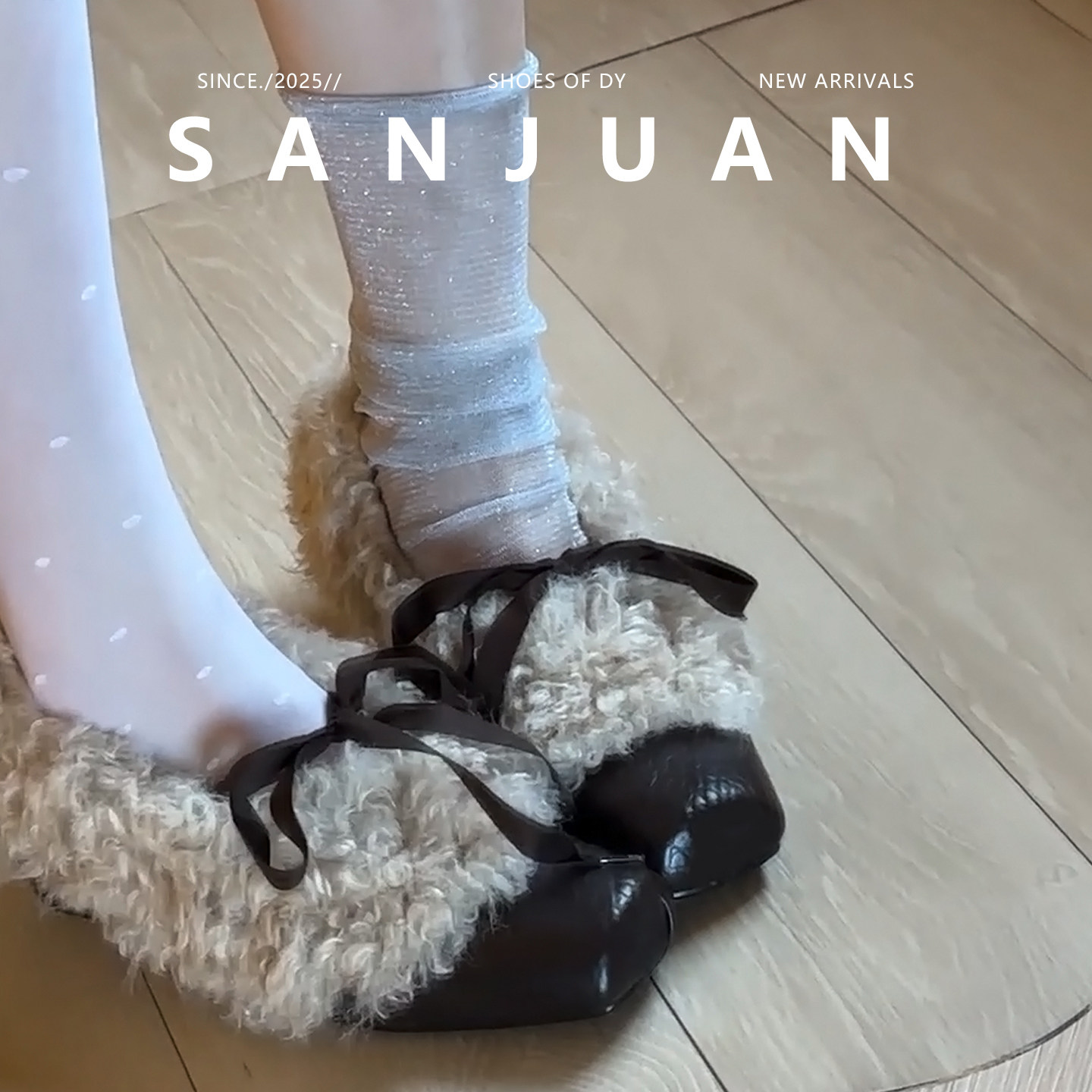 三卷sanjuan羊羔毛毛玛丽珍鞋女冬加绒高跟小皮鞋保暖单鞋内增高,淘宝优惠券,粉丝福利购,淘宝优惠卷