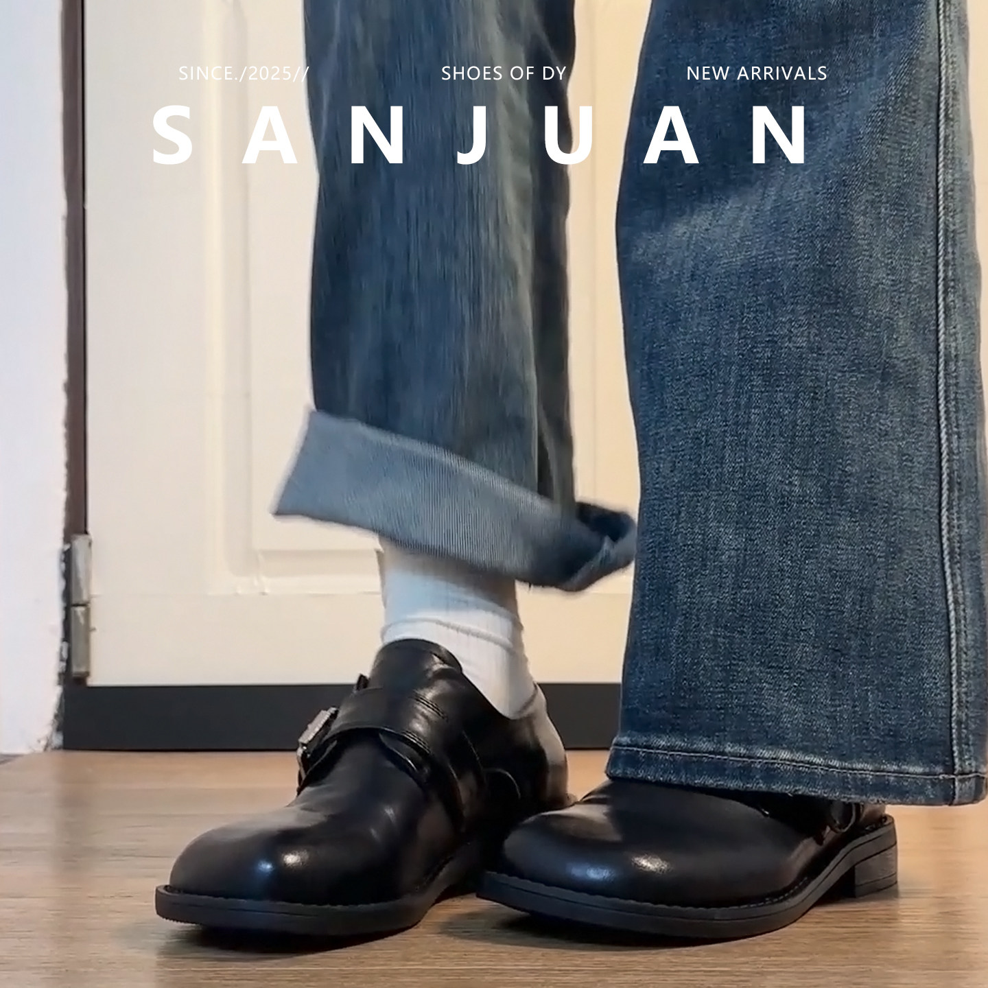 羊皮版sanjuan三卷学院头厚底大圆头小皮鞋女通勤百搭复古乐福鞋,淘宝优惠券,粉丝福利购,淘宝优惠卷