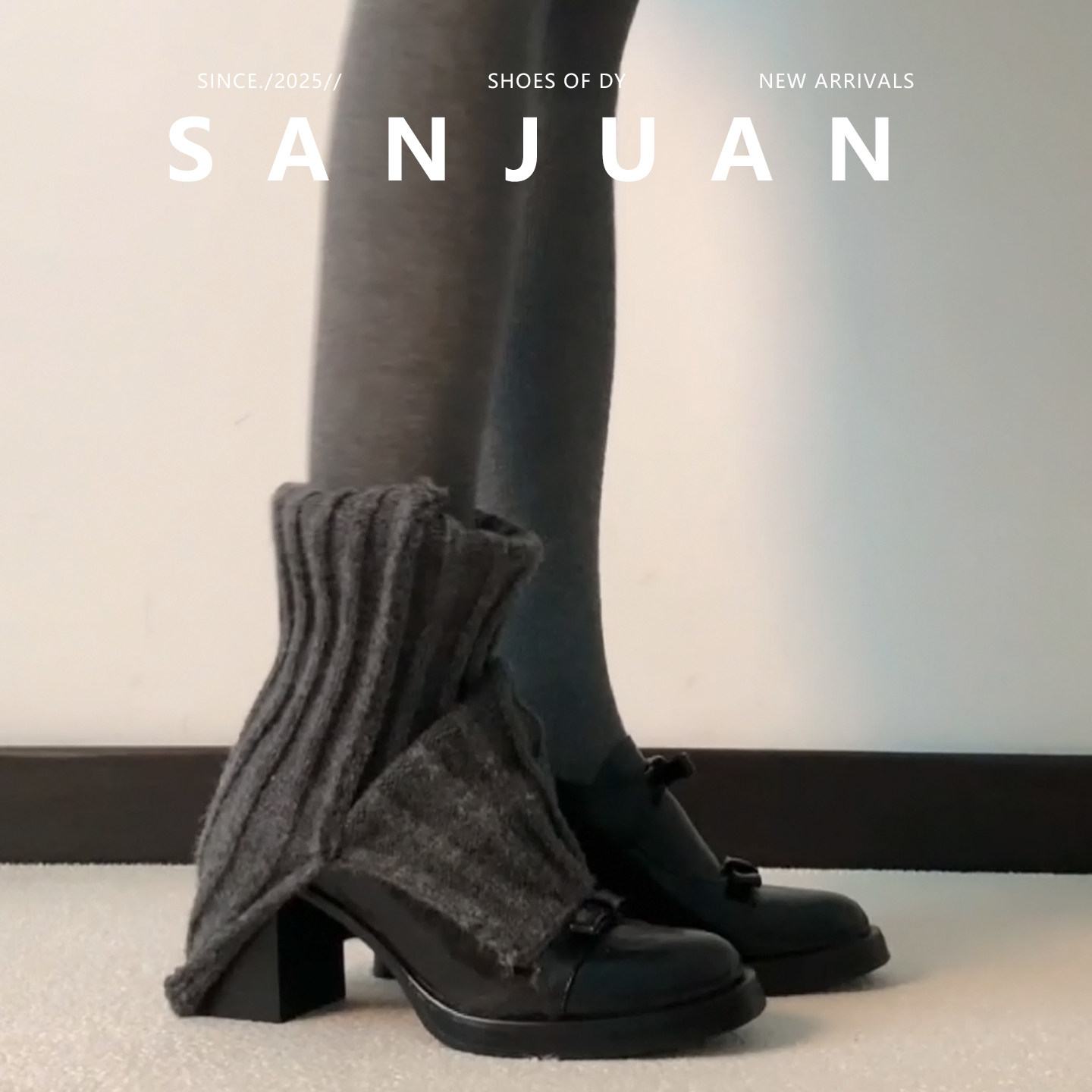 羊皮版sanjuan三卷厚底圆头小皮鞋女乐福高跟鞋学院风粗跟单鞋,淘宝优惠券,粉丝福利购,淘宝优惠卷