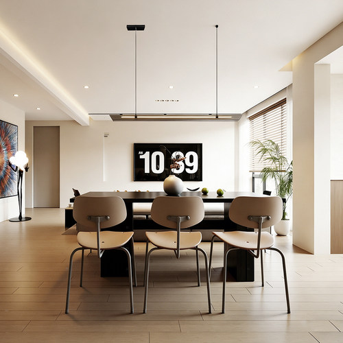 2025设计师新款现代极简餐厅吊灯酒店餐饮店吧台前台餐桌茶室灯具 - 图0