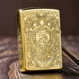 Мужская оригинальная медная ветрозащитная зажигалка на керосине, на удачу, подарок на день рождения