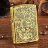 Мужская оригинальная медная ветрозащитная зажигалка на керосине, на удачу, подарок на день рождения