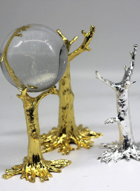 金属托盘水晶球金属底座