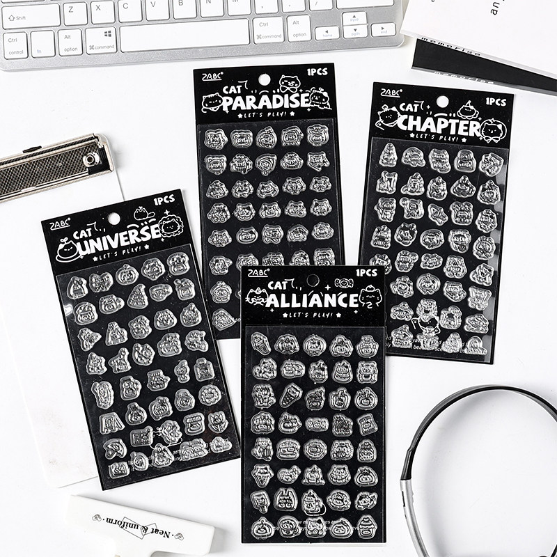 ins透明硅胶可爱卡通动物图案学生儿童手工印章diy手帐盖章可水洗,淘宝优惠券,粉丝福利购,淘宝优惠卷