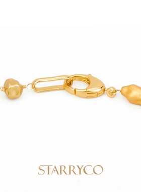 镀金超混搭女蓝虎眼石锁骨链项链