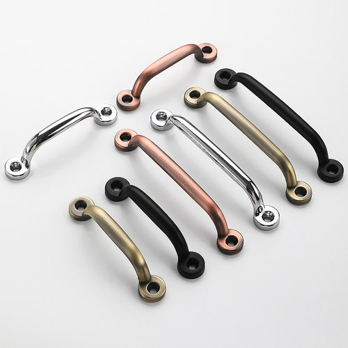 现代简约抽屉拉手明装拉手衣柜门复古衣柜打孔橱柜老式木门门把手 - 图2