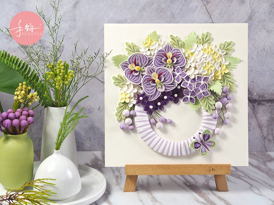 Ручная упаковка материалов Hand Yunyan Paper [Wen Ya] Material Pack Handmade DIY Decoration Painting Materials Creative Flower Ring Gift Boxing