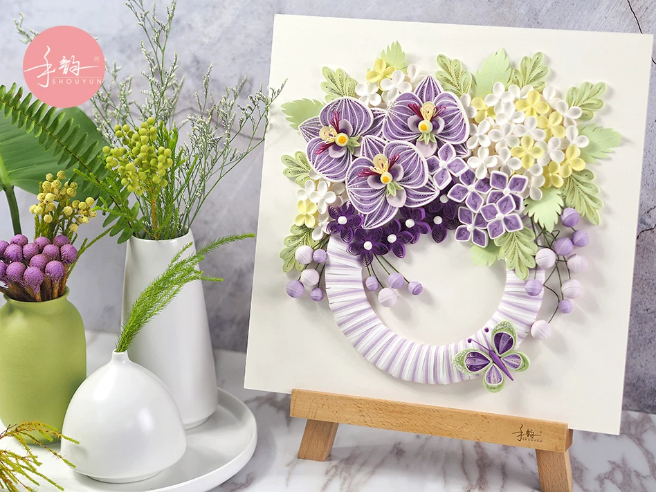 Ручная упаковка материалов Hand Yunyan Paper [Wen Ya] Material Pack Handmade DIY Decoration Painting Materials Creative Flower Ring Gift Boxing