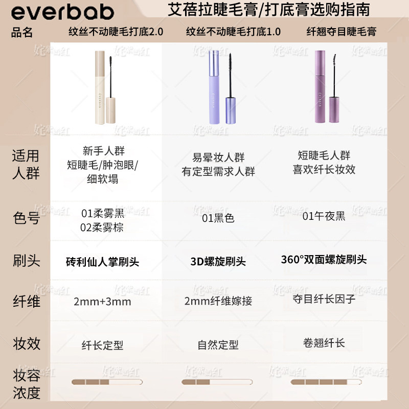 everbab睫毛打底睫毛膏艾蓓拉女防水纤长卷翘不晕染持久定型新手,淘宝优惠券,粉丝福利购,淘宝优惠卷