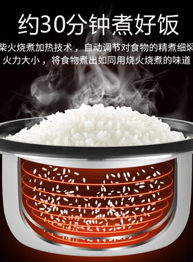 电饭锅3到4人不粘锅蒸煮一体电煮锅家用电饭煲2到3人